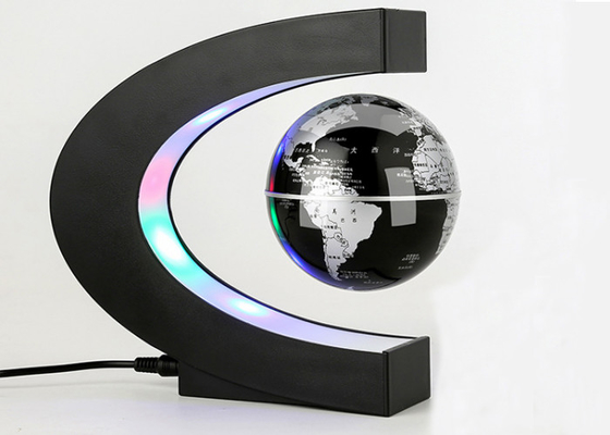 Weltkarte-Dekorations-Magnetschwebetechnik-sich hin- und herbewegende Kugel c-Form-LED für Geschenk