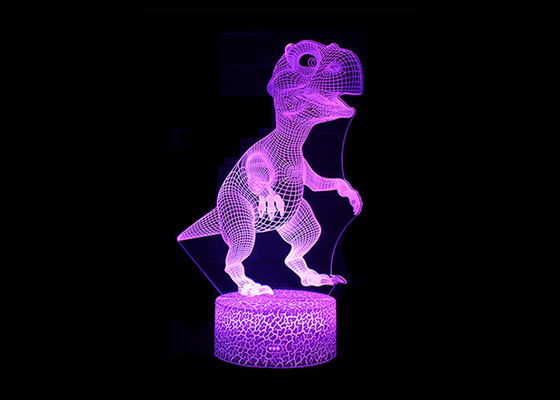Färben nettes 3D Acryl-LED Nachtlicht justierbare 7 der Karikatur-5 v-Stromversorgung