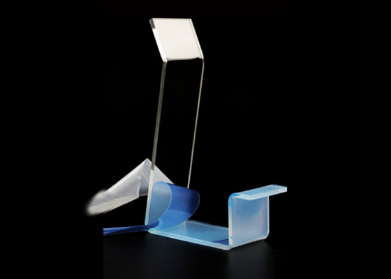 Transparenter Acrylschuh-Ausstellungsstand, Plastikanzeigen-Aufbrüche des Einzelhandelsgeschäft-freien Raumes