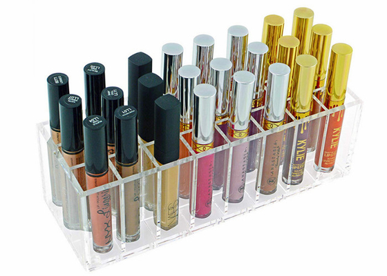 Lippenstift-kosmetische Anzeigen-Acrylmake-upVorratsbehälter wasserdicht