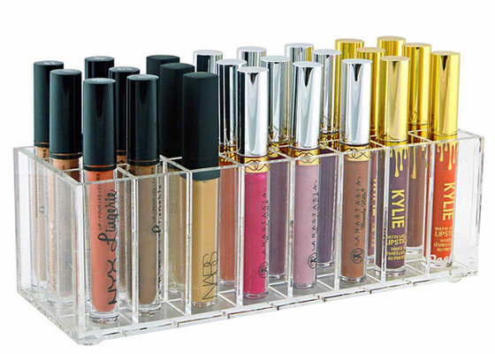 Lippenstift-kosmetische Anzeigen-Acrylmake-upVorratsbehälter wasserdicht