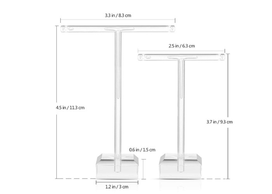 Baum-Stand-klarer Acrylschmuck-Organisator für Halsketten-Armband-Ohrring-Ring