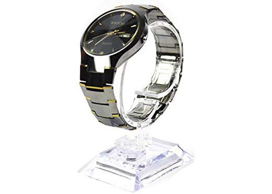 Uhr-Anzeige 1 Satz Acrylie-Geschäfts-freie Show-des stehenden Halter-freien Raumes transparent