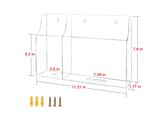 An der Wand befestigter Acrylhandy-Ausstellungsstand Ccell-Telefon-Stand-Halter