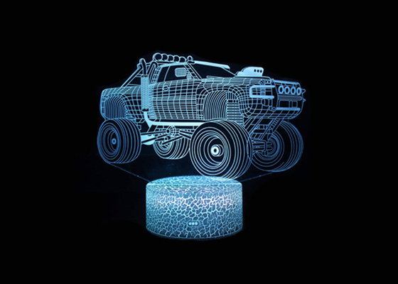 Scherzt Farbweihnachtsgeburtstags-Geschenk 3D Acryl-LED Nachtdes licht-7 mit Direktübertragung