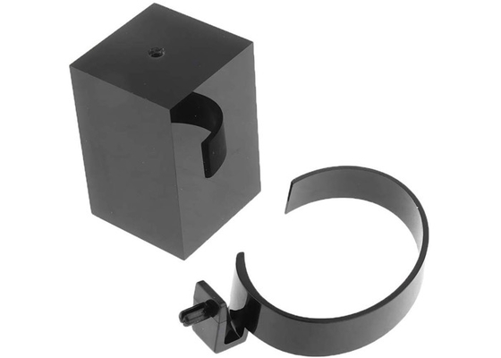 Schwarze Transparenz-Acryluhr-Ausstellungsstand-Leichtgewichtler 2&quot; rundes X 4&quot; H