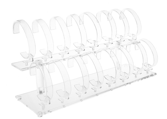 Klare Acrylreihen-abnehmbarer Entwurf des schmuck-Organisator-Acryluhr-Einkommen-3