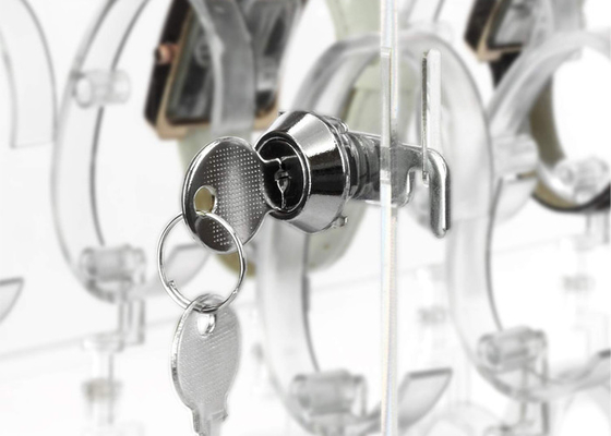 Schaukasten-Acryluhr-Ausstellungsstand-drehendes Uhr-Acryleinkommen