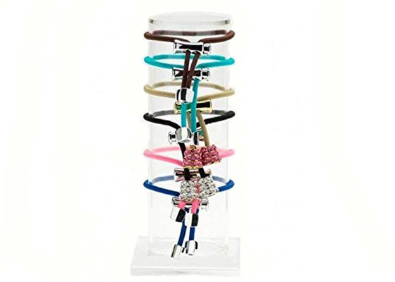 Zylinderförmige klare Acrylschmuck-Halter-Stellungs-Anzeige für Uhrenarmband