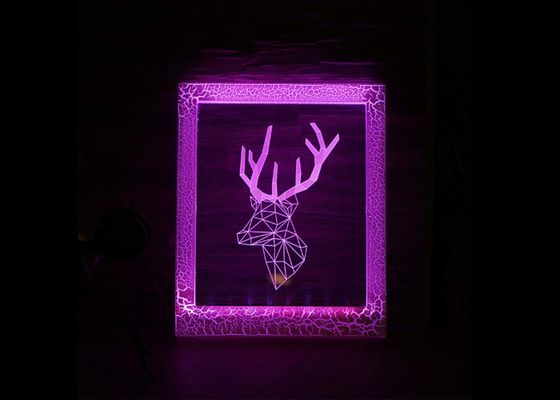 Hauptlampen-Nachtlicht des dekor-3D LED mit Fernprüfer-materieller acrylsauerplatte