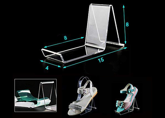 2 Paare klären Acrylschuh-Regal-Präsentationsständer-Halter-Sandale-Ausstellungsstände