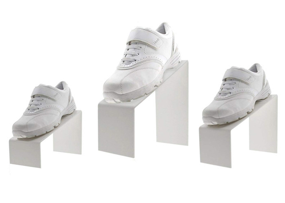 Messen-Schuh-Tischplatte-Acrylausstellungsstände, Acrylschuh-Aufbrüche