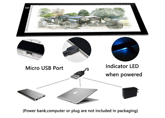 Tragbare helle Grafikdiagramm-Brett USB-Energie-Kunst-Spurleuchtkasten A4 LED