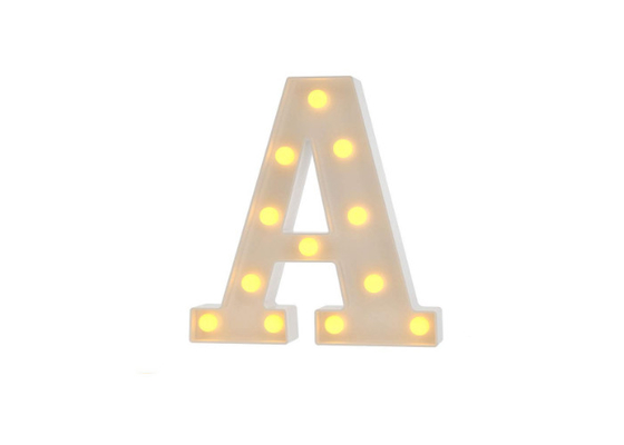 Warmes Acryl-Buchstabe-Alphabet des Weiß-3D LED leuchten Zeichen-Dekorations-Buchstaben A - Z