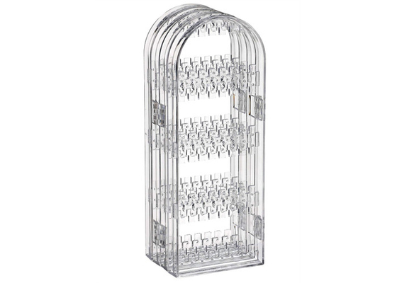 Tragbarer Acrylschmuck-Ausstellungsstand-Ring-Halter speichert die 260 Ohrring-Tischplatte
