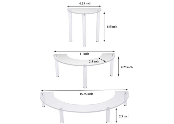 3 Reihen-Acrylnachtisch-Stand-Einzelhandels-Schritt-Regal für Knall-Zahl Amiibo Funko