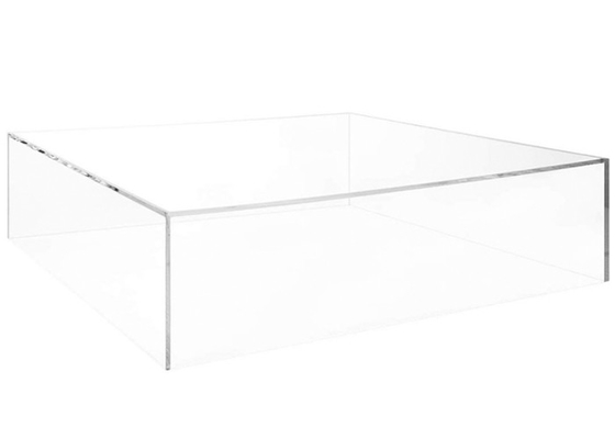 Rechteck-Acrylkuchen-Ausstellungsstand-moderner Sockel-Acrylnachtisch-Anzeige