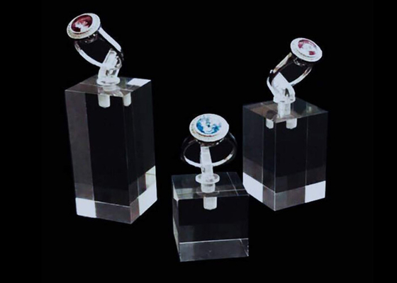 Dauerhafter Acrylschmuck-Ausstellungsstand-klarer Acrylring-Halter für Geschäfte