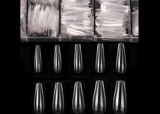 Sarg geformte dünne Acryl-Nagel-Ballerina nagelt Spitzen-Volldeckung falsch