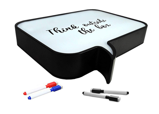 12 weiße Leuchtkasten-Quadrat-Sprache-Blase Lightbox des Acryl-LED mit USB-Kabel