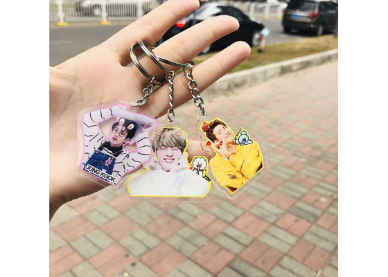 Unisexkundenspezifischer Stern-Glaskugeln Keychain-acrylsaueranhänger Keychains 7