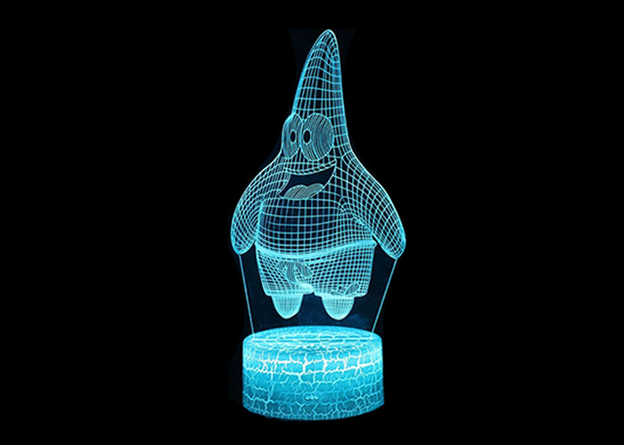 Acryl-LED Nachtlicht-Acrylnachtlampe der Raum-Dekorations-3D Mehrfarben