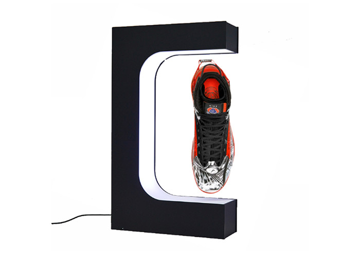Schuhe/Kugel-Magnetschwebetechnik-Ausstellungsstand 360 Grad schwarze Farbe drehend