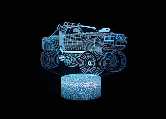 Scherzt Farbweihnachtsgeburtstags-Geschenk 3D Acryl-LED Nachtdes licht-7 mit Direktübertragung