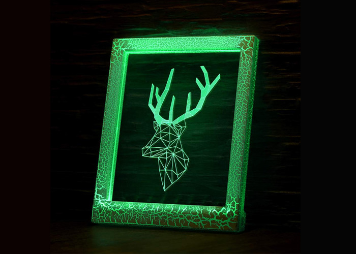 Hauptlampen-Nachtlicht des dekor-3D LED mit Fernprüfer-materieller acrylsauerplatte